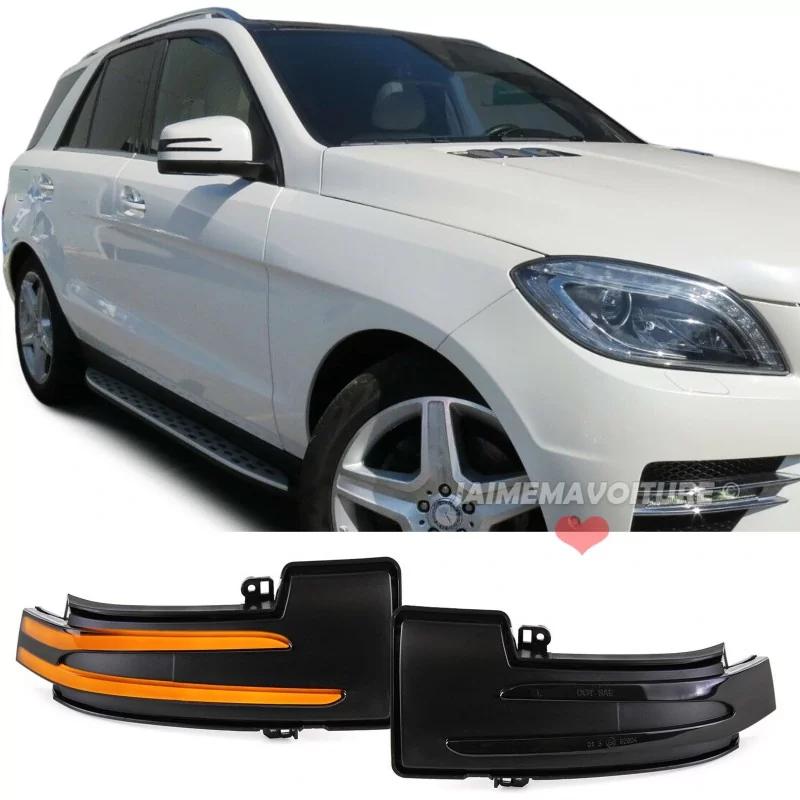 Specchietti retrovisori dinamici a LED Mercedes ML W166 / Classe G / Classe R