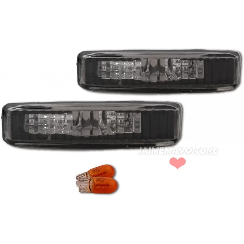 Black flashers BMW Series 5 E39 1995 1996 1997 1998 1999 2000 2001 2002 ...