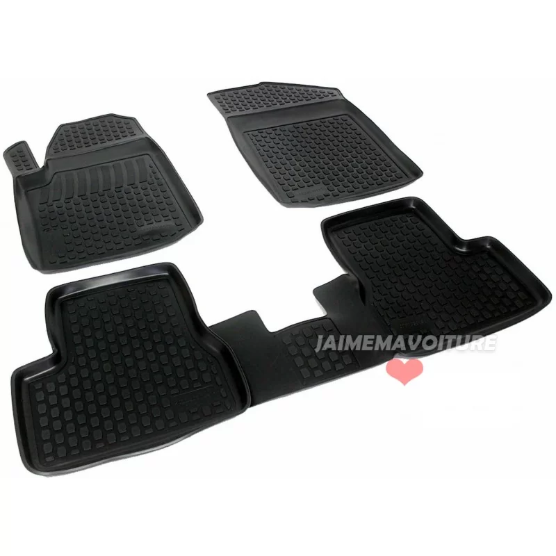 Tappetini in gomma 3D Citroen C3 2009 2010 2011 2012 2013 2014 2015 2016