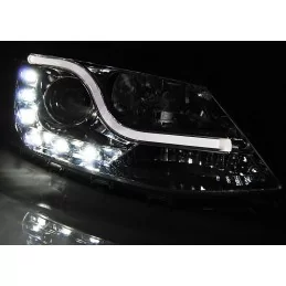 Phares leds tube avec diurnes VW Jetta 2011 à 2018