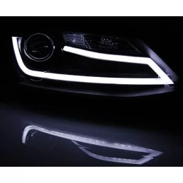 Fari tubolari a LED per VW Jetta dal 2011 al 2018 - Nero