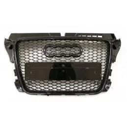 Frontgrill till Audi A3 2008-2012 look RS3 svart