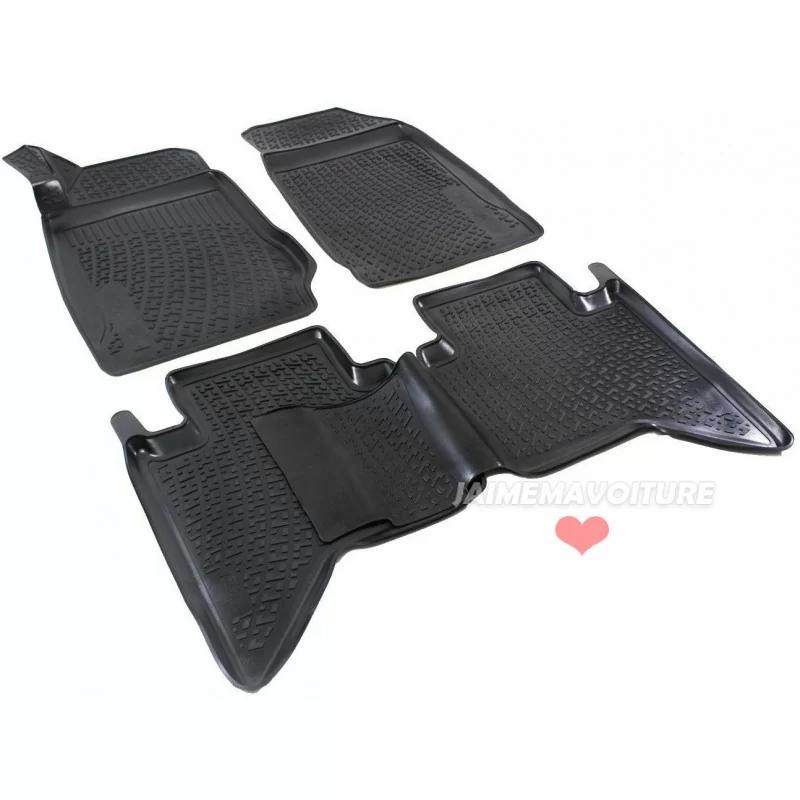 3D rubber mat voor Isuzu D-Max II Pickup Dubbele Cabine Jaimemavoiturej 1 - Jaimemavoiture.fr 