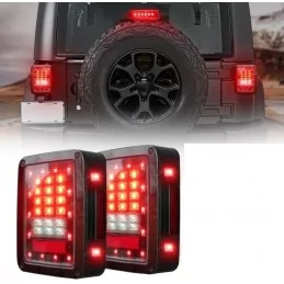 Luci posteriori a led per JEEP WRANGLER JK dal 2007 al 2018.