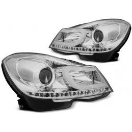 Front headlights led for Mercedes class C 2011-2013