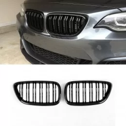 Svart kylargrill i högglans för BMW 2-serie F22 F23 look F87 M2