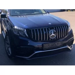 Black chrome grille for Mercedes GLS X166 after 2016-2019