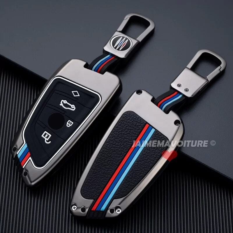 Porte-clés,Porte-clés de voiture en cuir véritable fait à la main pour BMW  série 1 2 3 4 5 6 7 X1 X3 X4 X5 X6 F30 F34 - Type B red - Cdiscount  Bagagerie - Maroquinerie