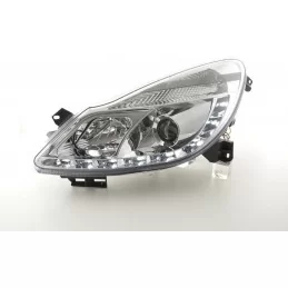 Opel Corsa D Fari anteriori a LED 2006-2011 - Cromo