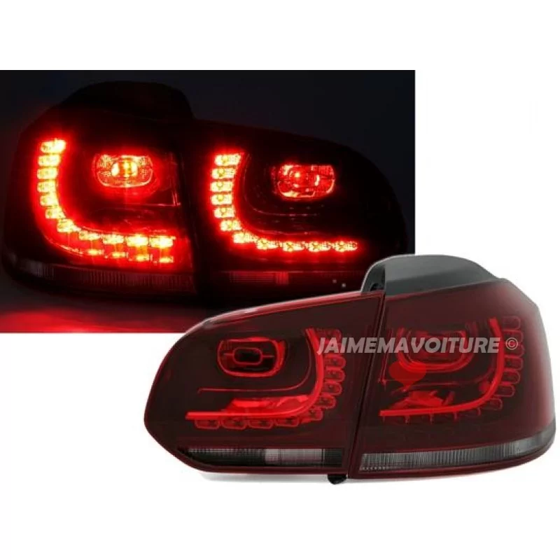 Trasera de luces led para VW Golf 6 - buscar R20 - negro