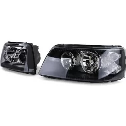 Koplampen VW T5 Transporter Caravelle Multivan Zwart 2003-2009 Jaimemavoiturett 3 - Jaimemavoiture.fr 