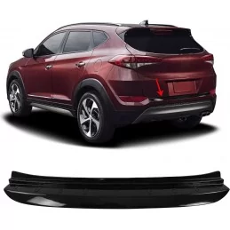 Seuil de chargement noir verni pour Hyundai Tucson III 2015-2018