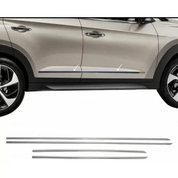 Dörrtröskelpaneler i kromad aluminium för Hyundai Tucson III 2015-2022