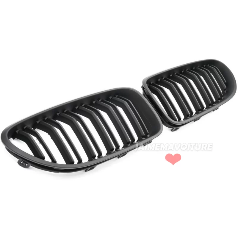 BMW 6-serie twin bar grill F06 F12 F13 look M6 Matt svart