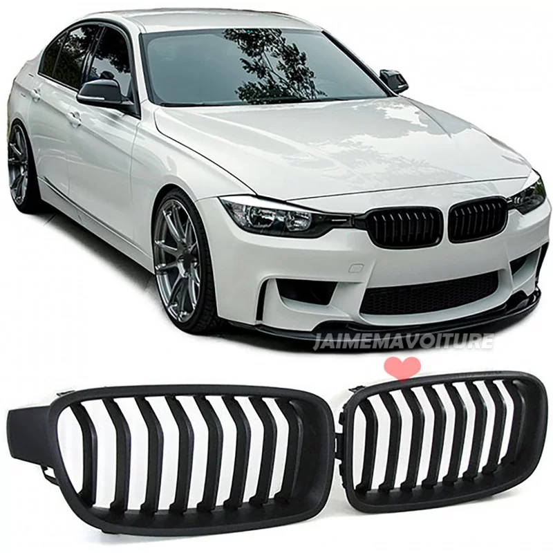 BMW F30 F31 Performance matt svart kylargrill