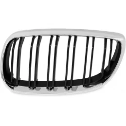 Dubbelt galler till BMW 3-serie E92 E93 2006-2010 - Svart krom