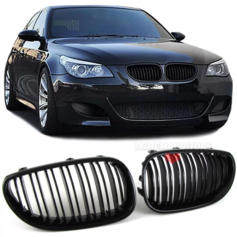 Calandre noire double barre BMW Série 5 E60 E61