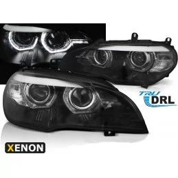 Strålkastare angel eyes led xenon BMW X5 E70 2007 2008 2009 2010