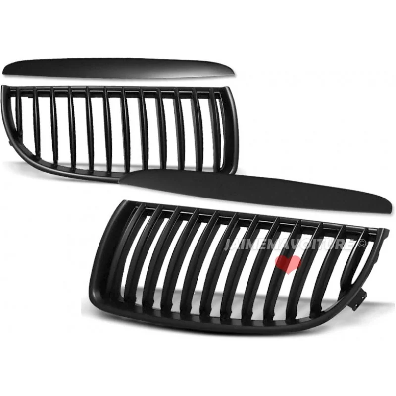 Grill till BMW 3-serie E90 Svart 2005-2008