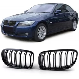 BMW 3-serie E90 E91 dubbel bar grill Pack M look 2008-2011