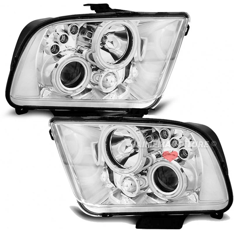 Front headlights chrome Ford Mustang 2005 - 2009