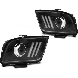 Faro a LED per Ford Mustang 2005-2009 - Nero