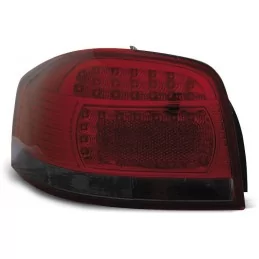 Fanali posteriori a led per Audi A3 8P rosso fumè