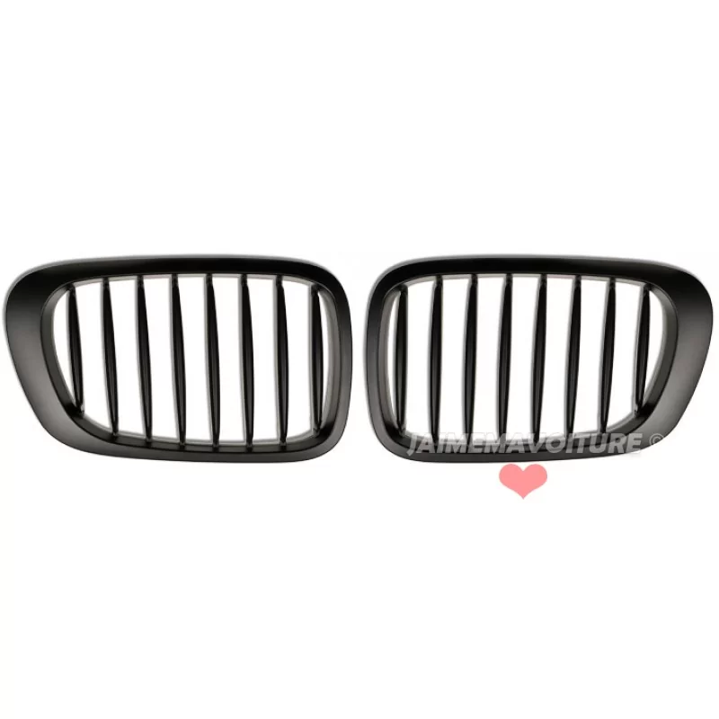 Frontgrill till BMW E46 Coupé cabriolet 99-03 Svart