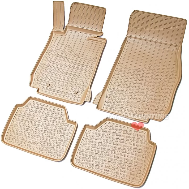 Tapis caoutchouc pour BMW Série 1 2011-2019 - Beige