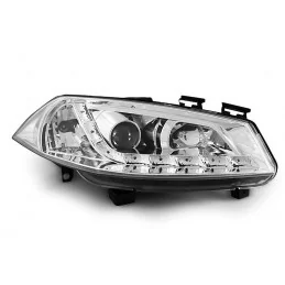 LED-strålkastare för Renault Megane 2 2002-2005 Chrome