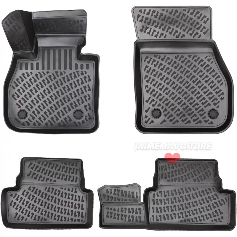 3D rubber floor mats for Renault Clio II 1998-2005 Jaimemavoiturerig 1 - Jaimemavoiture.fr 