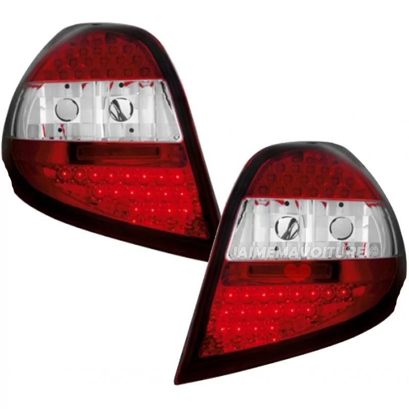 Renault Clio 3 - Led achterlichten Rood wit