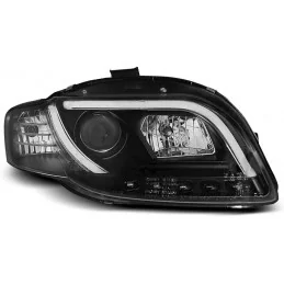 Koplamp voor Audi A4 B7 - LED TUBE zwart