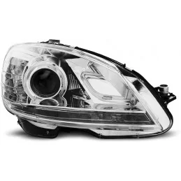 Front headlights led for Mercedes class C - Chrome