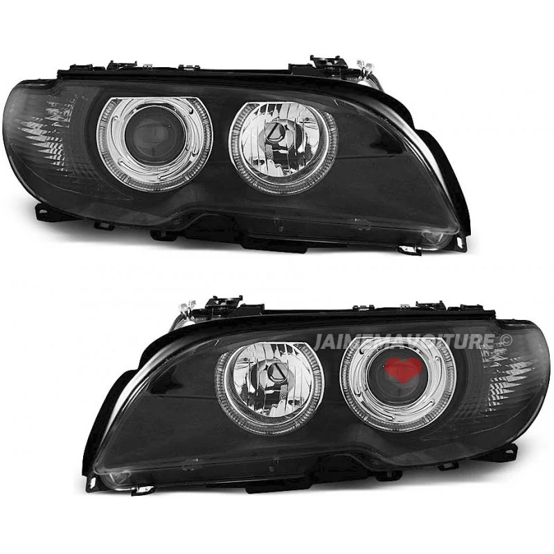 BMW E46 Coupé Cabriolet Koplamp 2003-2006 Zwart