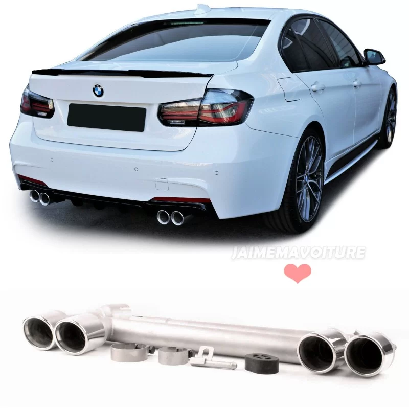 Sistema di scarico a 2 terminali gemelli BMW Serie 3 F30 F31 Pack M