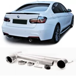 Dual 2 tailpipes for BMW 3 Series F30 F31 Pack M