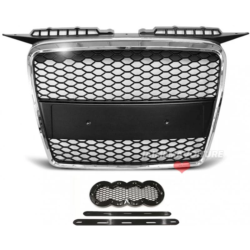 Parrilla para Audi A3 look RS3 cromo