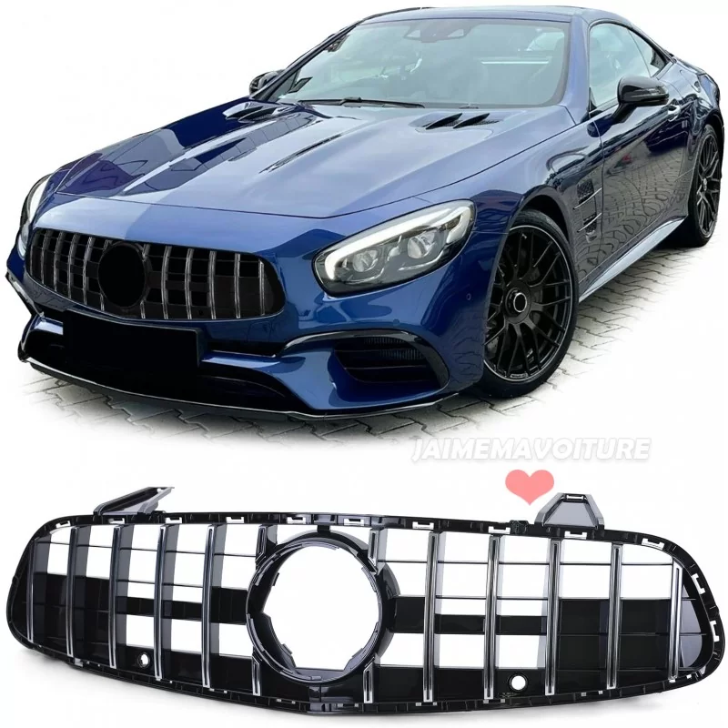 Schwarz Kühlergrill GT PANAMERICANA für Mercedes Klasse SL R231