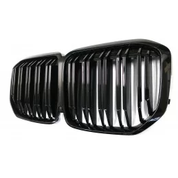 Double-bar grille for BMW X7 black painted M look