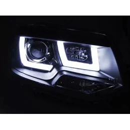Svarta U-Leds-strålkastare för VW T5 2010-2015