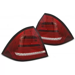 Luci posteriori dinamiche a LED per Mercedes Classe C 2000-2004 - Rosso bianco