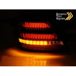 Dynamiska LED-bakljus för Mercedes C-klass 2000-2004 - Rökta