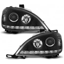 Zwarte LED koplampen Mercedes ML W163 1998-2001