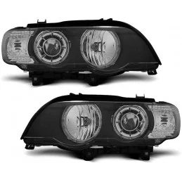 Angel eyes koplampen voor BMW X5 xenon 1999-2003