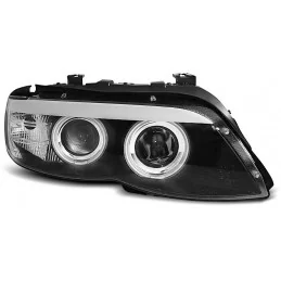 Fari anteriori CCFL angel eyes per BMW X5 2003-2007 - Xenon