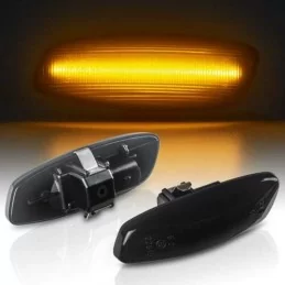 Coppia di indicatori di direzione a led per Citroen C3 C4 C5 - Nero