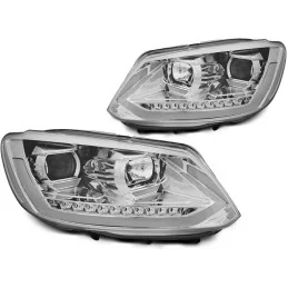 Phares avants tube led dynamiques pour VW Touran II 2010-2015