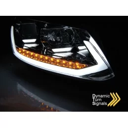 Faros delanteros de tubo led dinámico para VW Touran II 2010-2015