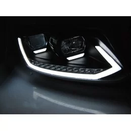 Dynamic LED-frontstrålkastare med rör för VW Touran II 2010-2015